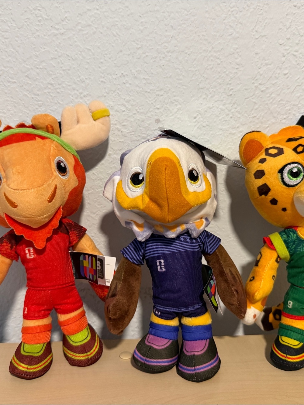 NWT Set of 3 2026 FIFA Official Licensed Mascot Jazwares 8inch plush